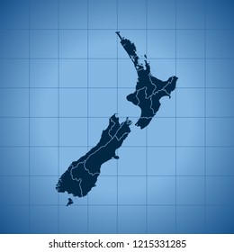map of New Zealand