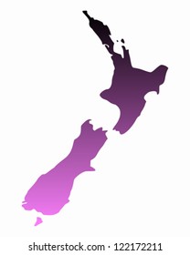 Map of New Zealand