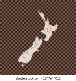 map of New Zealand