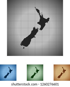 map of New Zealand