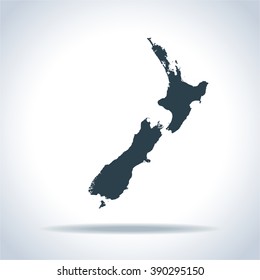 map of New Zealand