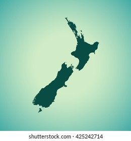 map of New Zealand