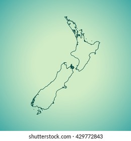 map of New Zealand