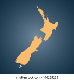 map of New Zealand