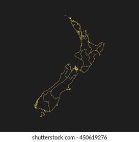 map of New Zealand