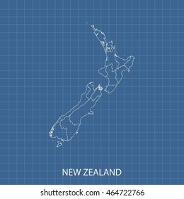 map of New Zealand