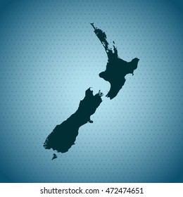 map of New Zealand