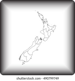 map of New Zealand