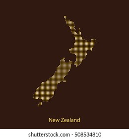 map of New Zealand
