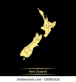 map of New Zealand