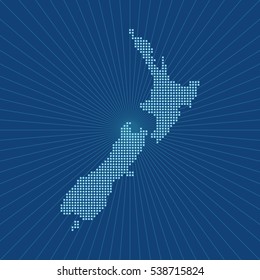 map of New Zealand
