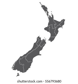 Map of New Zealand