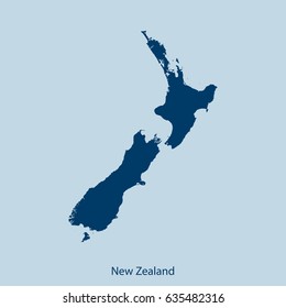 map of New Zealand