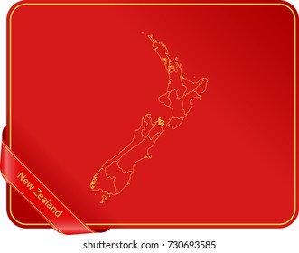 map of New Zealand