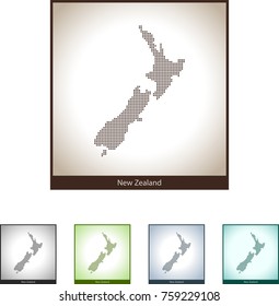map of New Zealand
