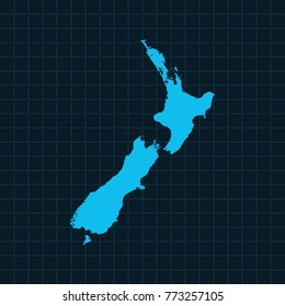 map of New Zealand