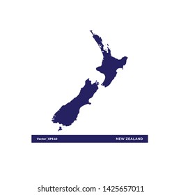 map new zealand icon vector template design
