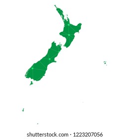 Map of New Zealand from Polygonal wire frame low poly mesh,New Zealand map Vector Illustration EPS10.