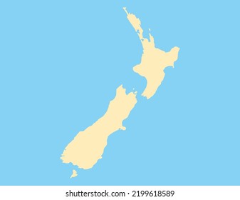 Map New Zealand vector background. Isolated country texture