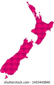 map of New Zealand. vector illustration
