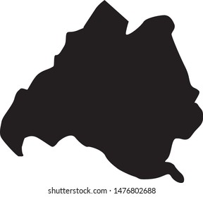 Map of Newberry County in the state of South Carolina