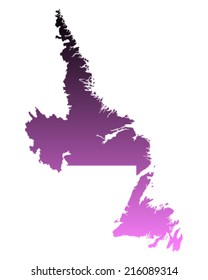 Map of Newfoundland and Labrador