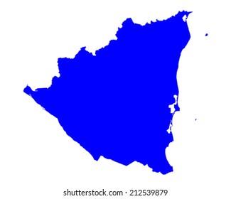 Map of Nicaragua