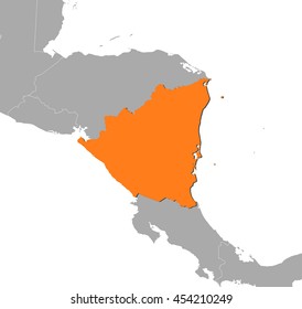 Map - Nicaragua