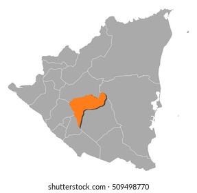 Map - Nicaragua, Boaco