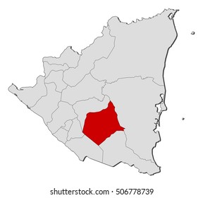 Map - Nicaragua, Chontales