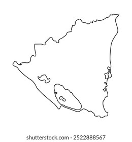 map of Nicaragua icon vector illustration design