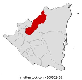 Map - Nicaragua, Jinotega