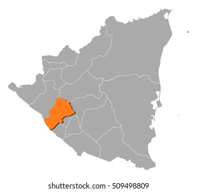 Map - Nicaragua, Managua