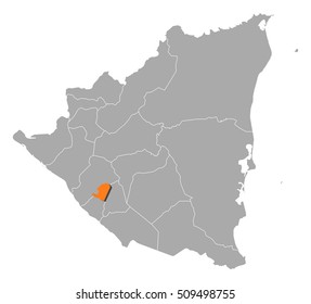 Map - Nicaragua, Masaya