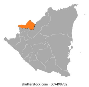 Map - Nicaragua, Nueva Segovia