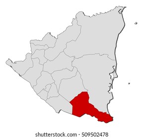 Map - Nicaragua, Rio San Juan