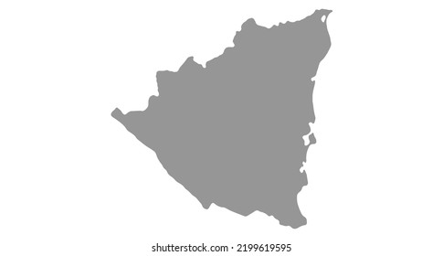 Map Nicaragua vector background. Isolated country texture