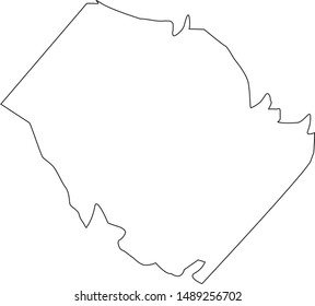 Map of Nicholas County in the state of Kentucky