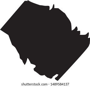 Map of Nicholas County in the state of Kentucky