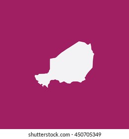 Map of Niger Vector Illustration