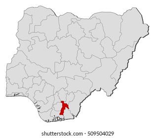 Map - Nigeria, Abia