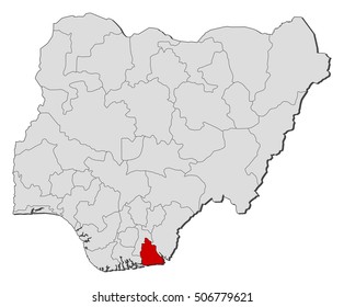 Map - Nigeria, Akwa Ibom