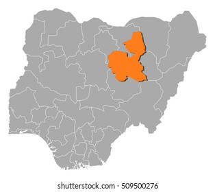 Map - Nigeria, Bauchi