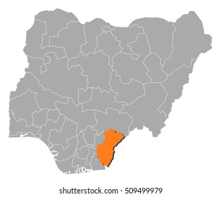 Map - Nigeria, Cross River