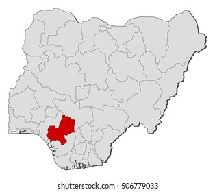 Map - Nigeria, Edo