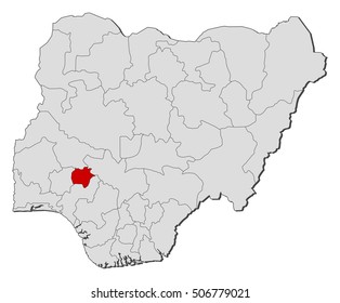 Map - Nigeria, Ekiti