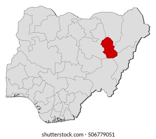 Map - Nigeria, Gombe