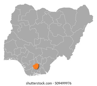 Map - Nigeria, Imo