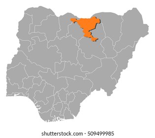 Map - Nigeria, Jigawa