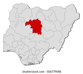 Map Nigeria Kaduna Stock Vector (Royalty Free) 506779048 | Shutterstock